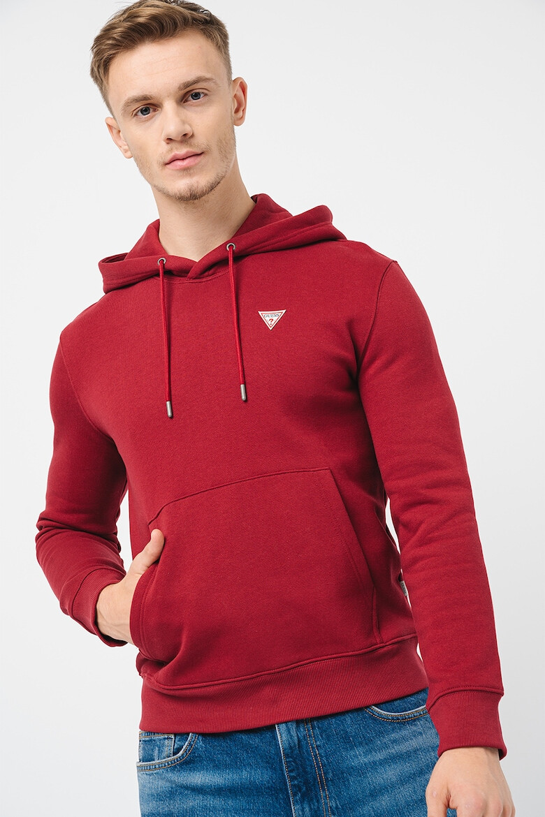 GUESS JEANS Худи с джоб кенгуру - Pepit.bg