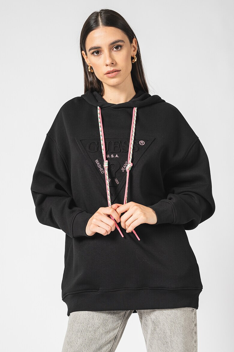 GUESS JEANS Худи с релефно лого - Pepit.bg
