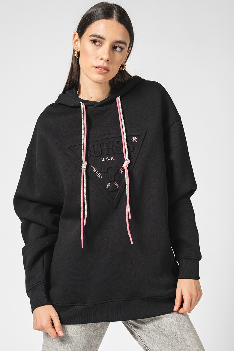 GUESS JEANS Худи с релефно лого - Pepit.bg