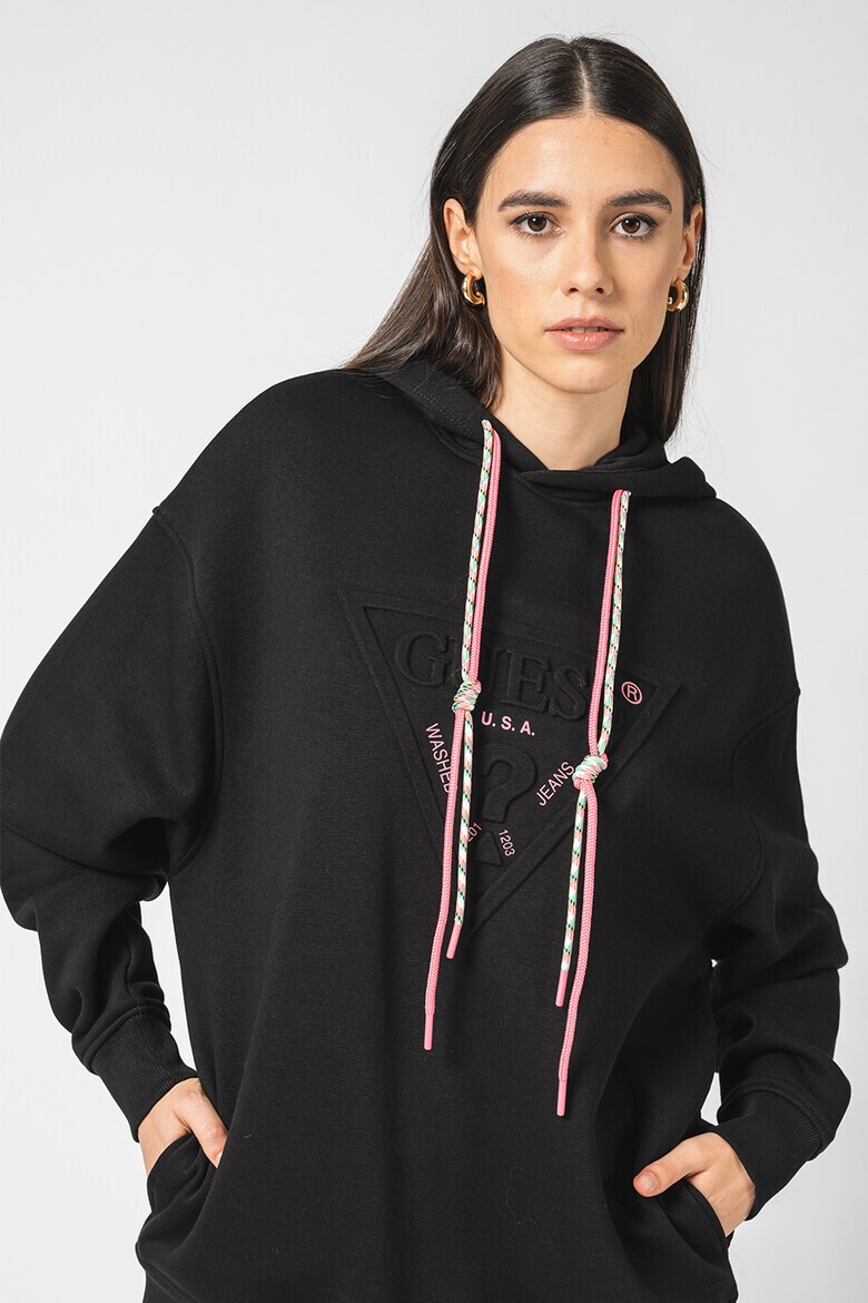 GUESS JEANS Худи с релефно лого - Pepit.bg