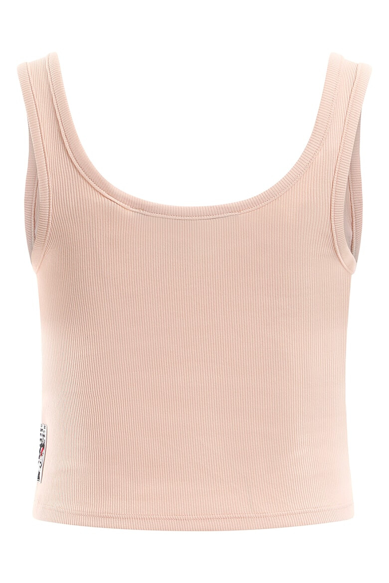 GUESS JEANS Къс топ с надпис - Pepit.bg