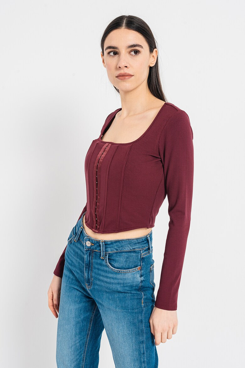 GUESS JEANS Къса блуза тип корсет - Pepit.bg