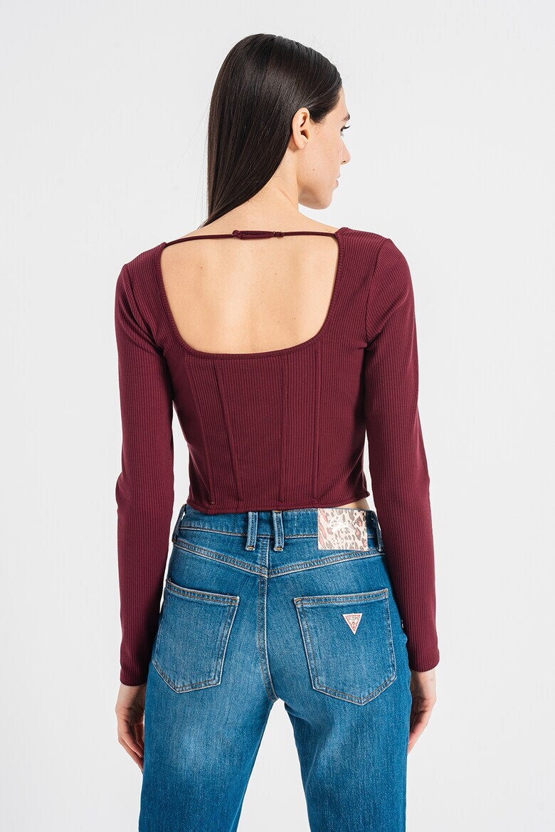 GUESS JEANS Къса блуза тип корсет - Pepit.bg
