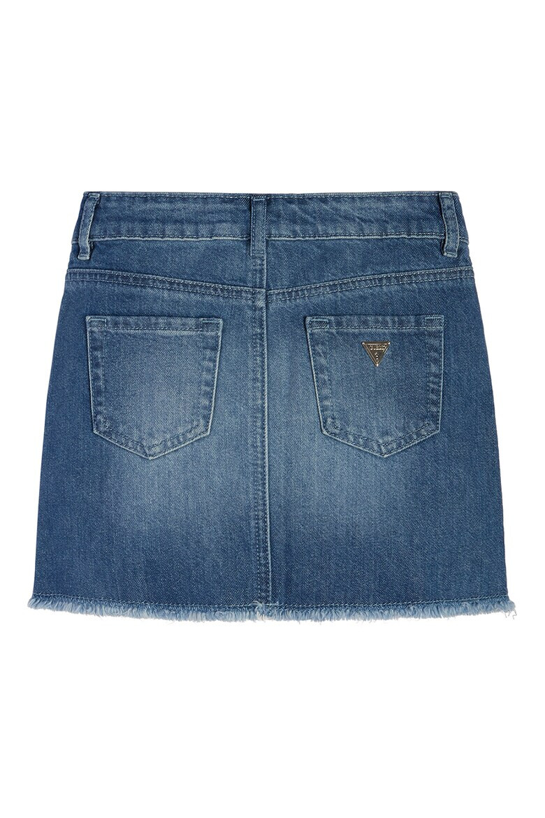 GUESS JEANS Къса дънкова пола с бродерии - Pepit.bg