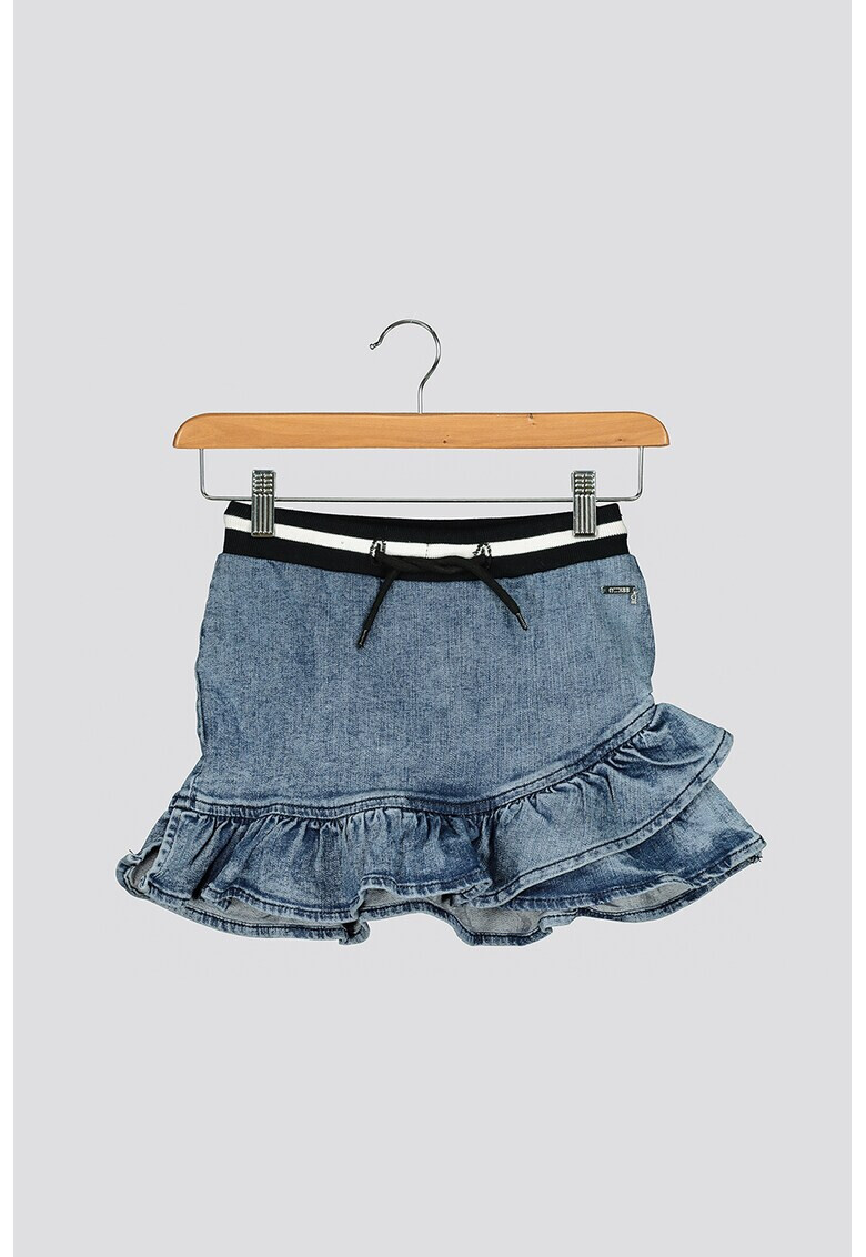 GUESS JEANS Къса пола с дипли - Pepit.bg