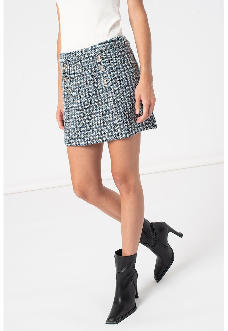 GUESS JEANS Къса пола с вълна - Pepit.bg