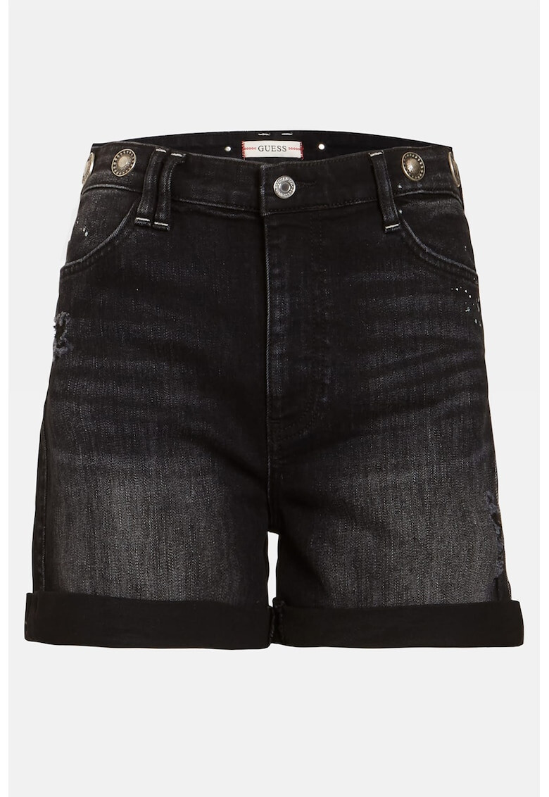 GUESS JEANS Къси дънки с протрити зони - Pepit.bg