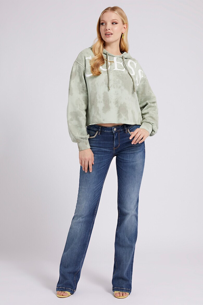 GUESS JEANS Късо худи с лого - Pepit.bg