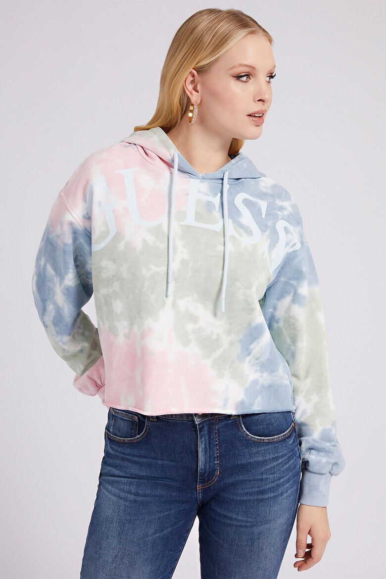 GUESS JEANS Късо худи с лого - Pepit.bg