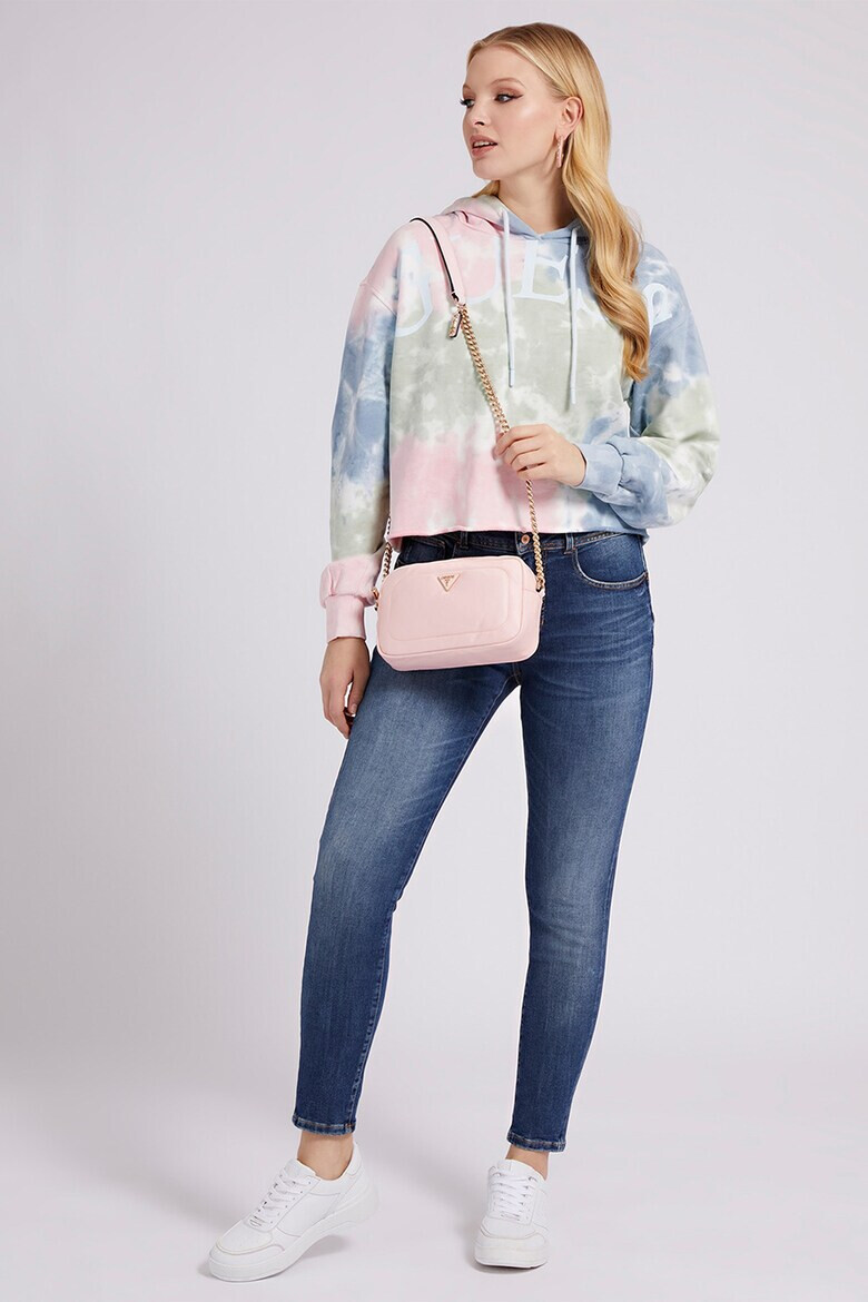 GUESS JEANS Късо худи с лого - Pepit.bg