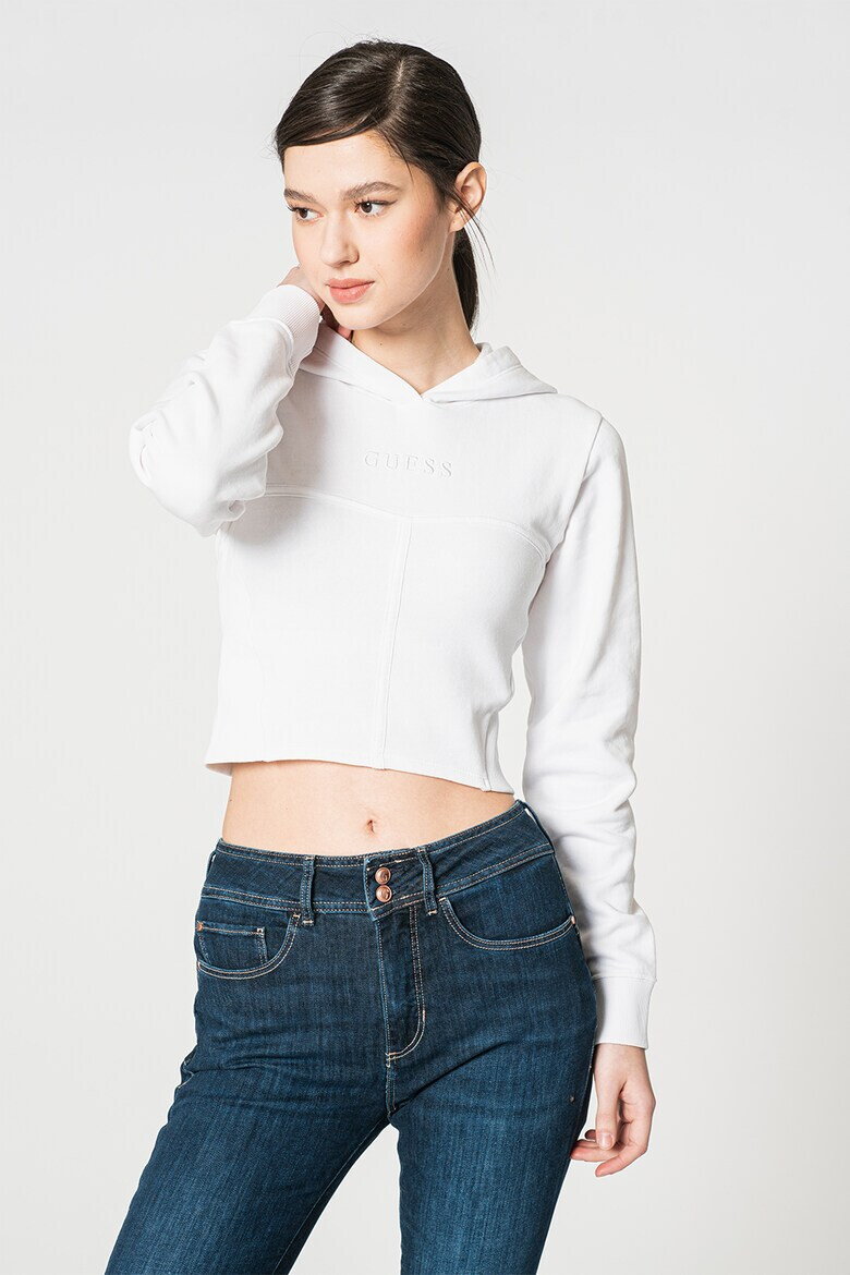 GUESS JEANS Късо худи с връзка - Pepit.bg