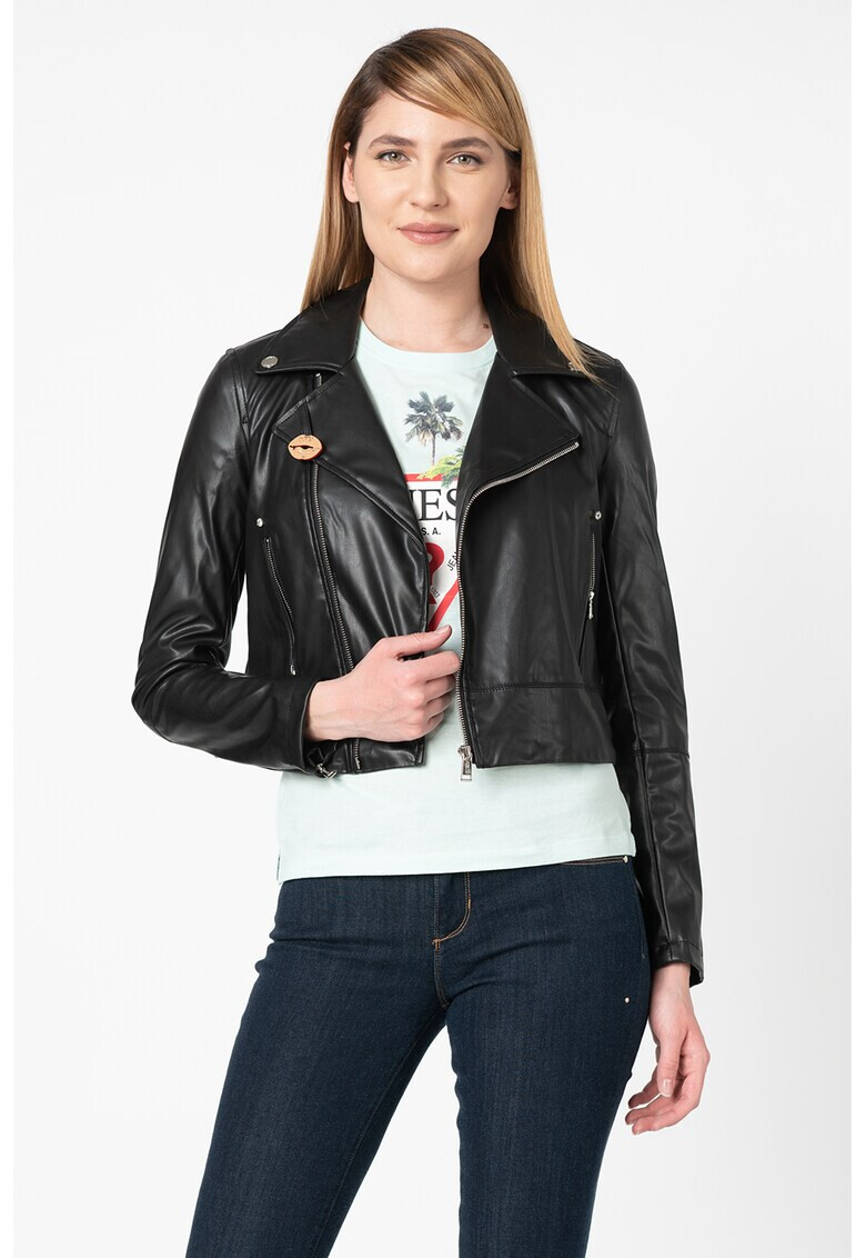 GUESS JEANS Късо яке от еко кожа - Pepit.bg