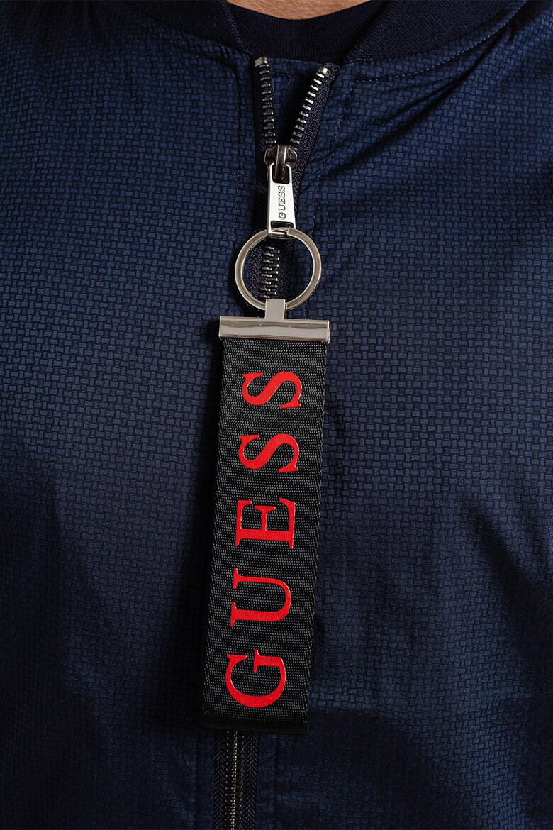GUESS JEANS Непромокаемо бомбър яке с релеф - Pepit.bg