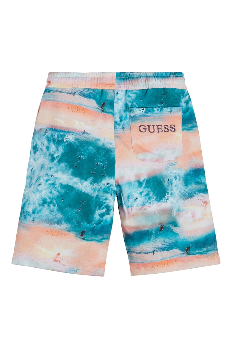 GUESS Памучни шорти с шарка - Pepit.bg
