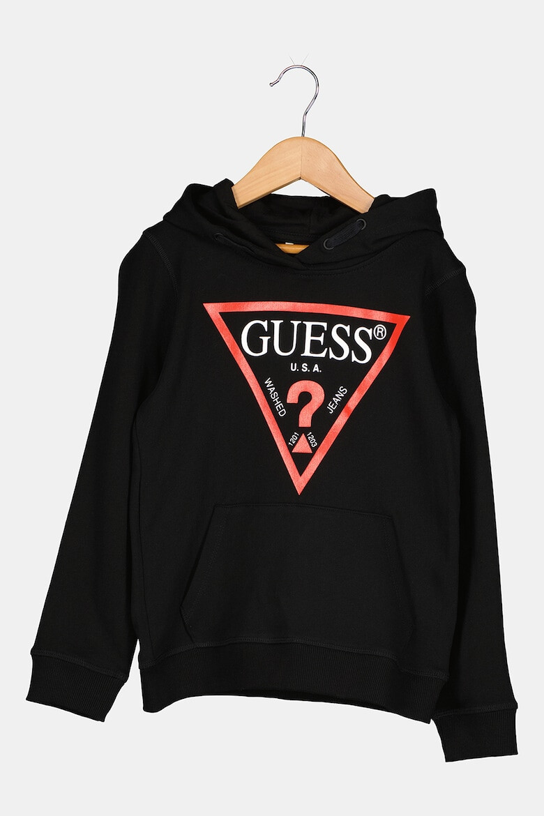 GUESS KIDS GUESS Памучно худи с джоб кенгуру - Pepit.bg