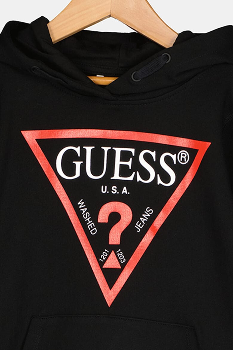 GUESS KIDS GUESS Памучно худи с джоб кенгуру - Pepit.bg