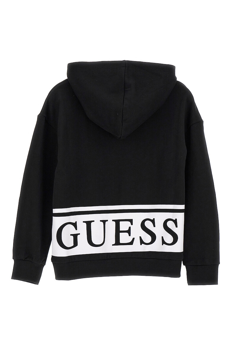 GUESS JEANS Памучно худи с цип - Pepit.bg