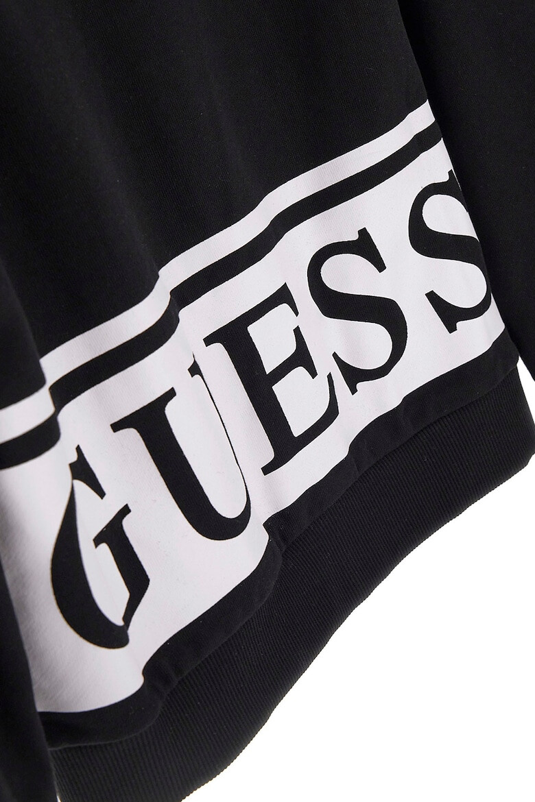 GUESS JEANS Памучно худи с цип - Pepit.bg