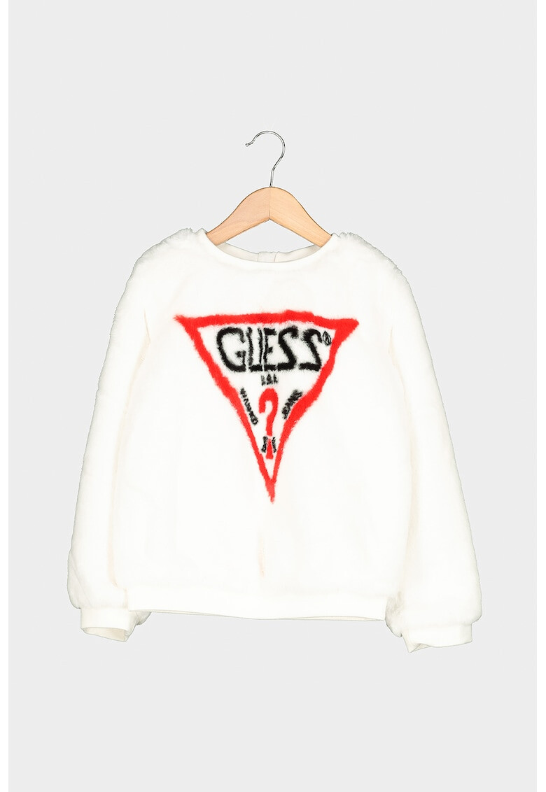 GUESS JEANS Плюшен суитшърт - Pepit.bg