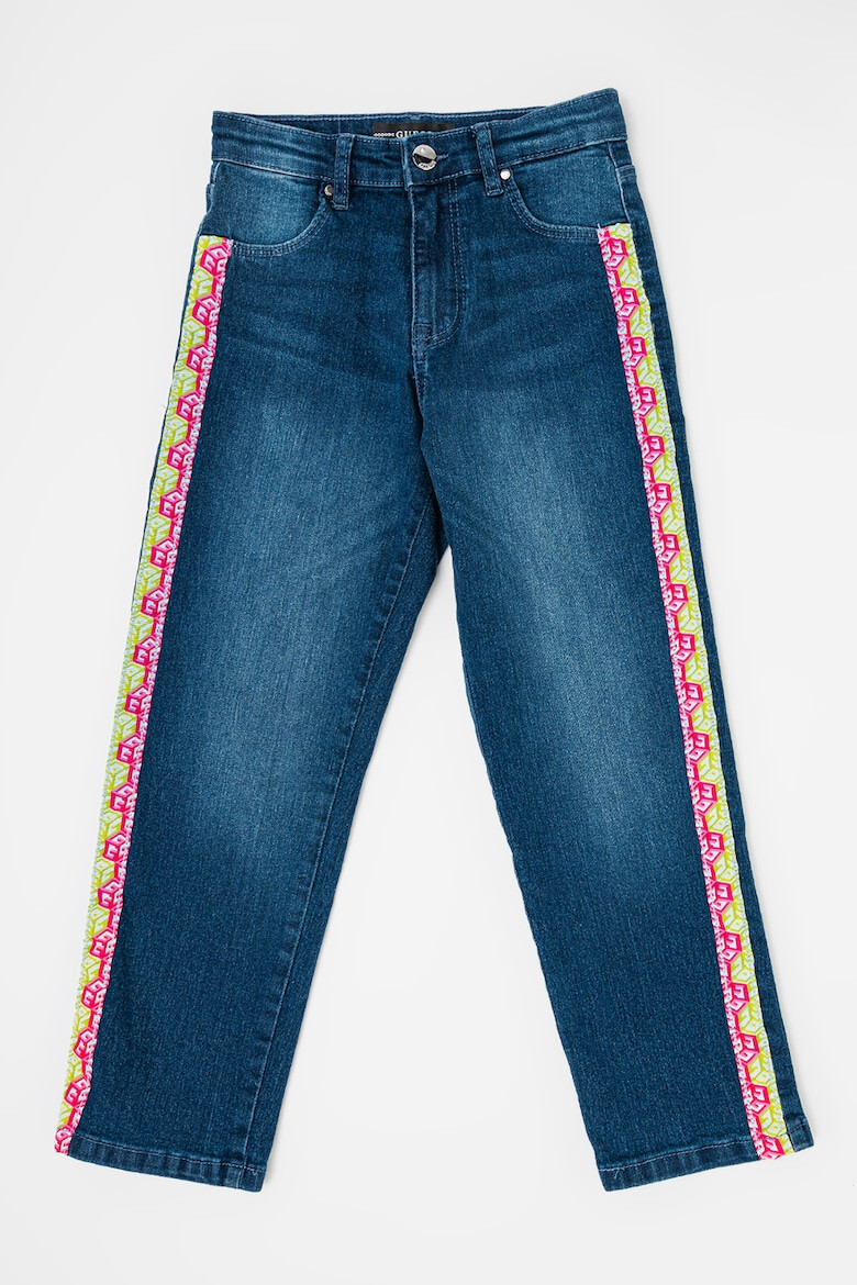GUESS JEANS Прави дънки с контрастни панели встрани - Pepit.bg