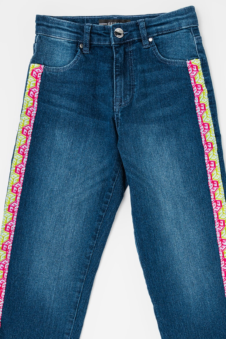 GUESS JEANS Прави дънки с контрастни панели встрани - Pepit.bg