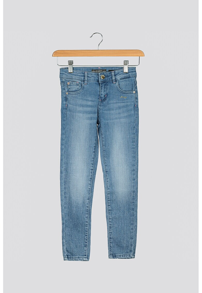 GUESS JEANS Прилепнали дънки с апликации - Pepit.bg