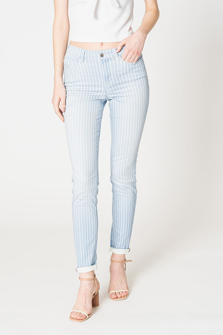 GUESS JEANS Прилепнали дънки с райе - Pepit.bg