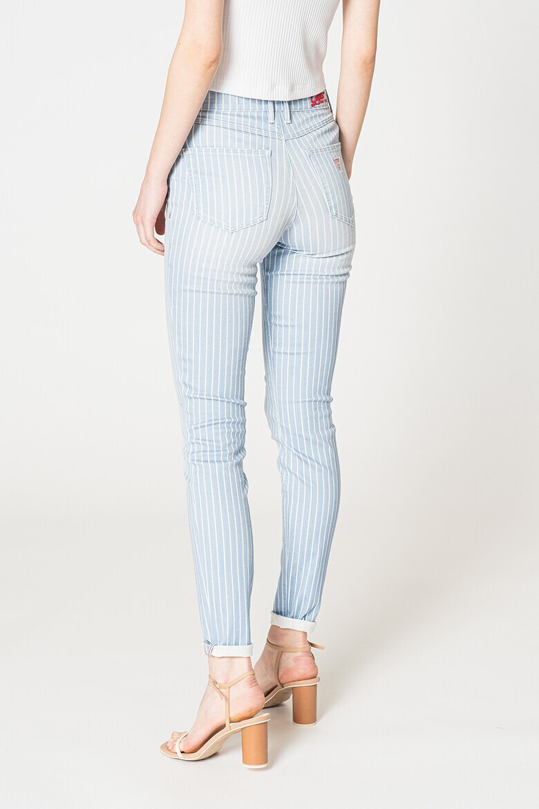 GUESS JEANS Прилепнали дънки с райе - Pepit.bg