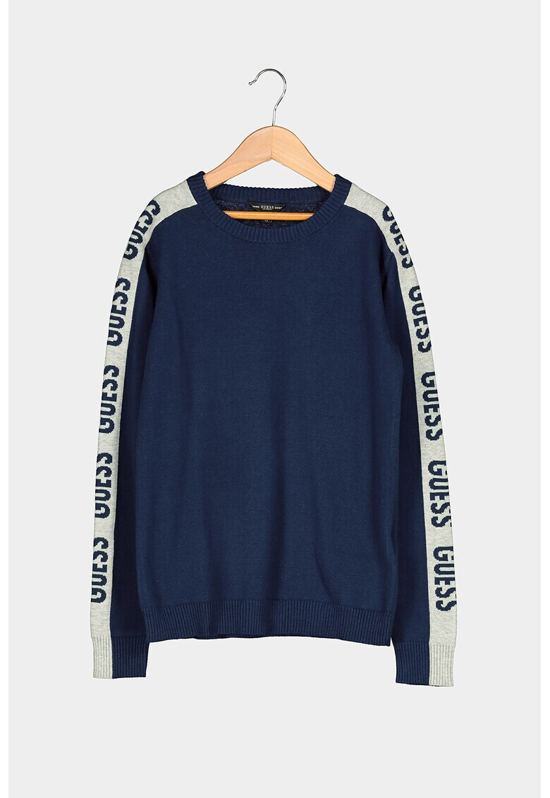 GUESS JEANS Пуловер с лого встрани - Pepit.bg