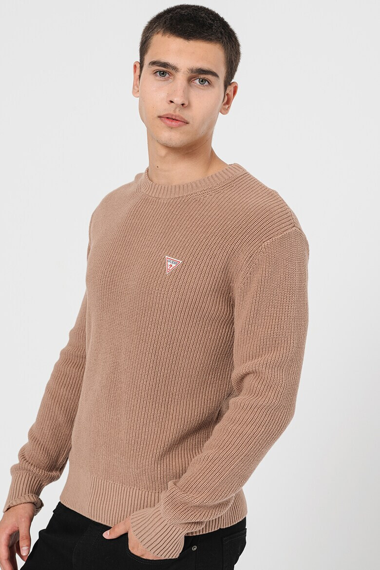 GUESS JEANS Пуловер с овално деколте - Pepit.bg