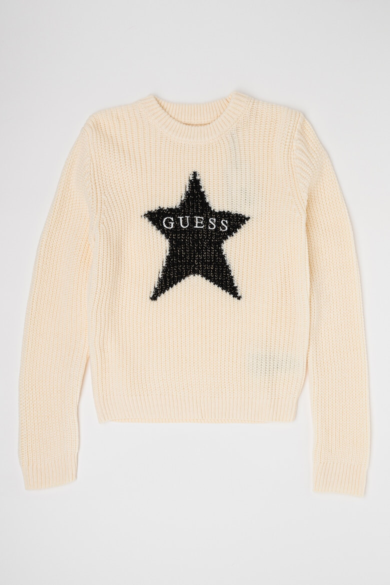 GUESS JEANS Пуловер с вълна - Pepit.bg
