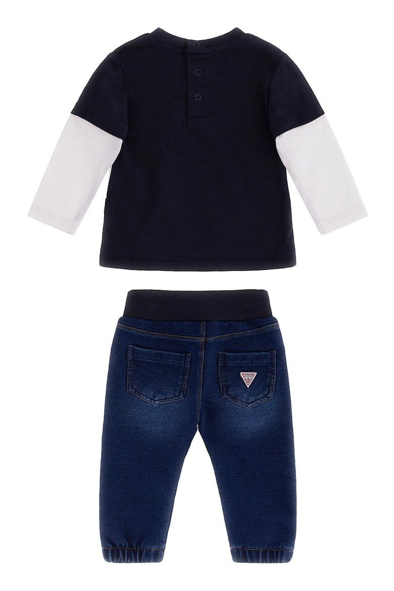 GUESS JEANS Раирана блуза и дънки - Pepit.bg