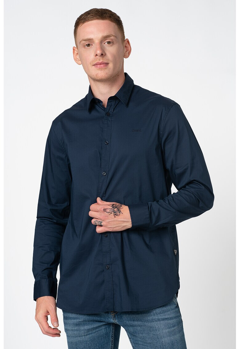 GUESS JEANS Риза с бродирано лого - Pepit.bg
