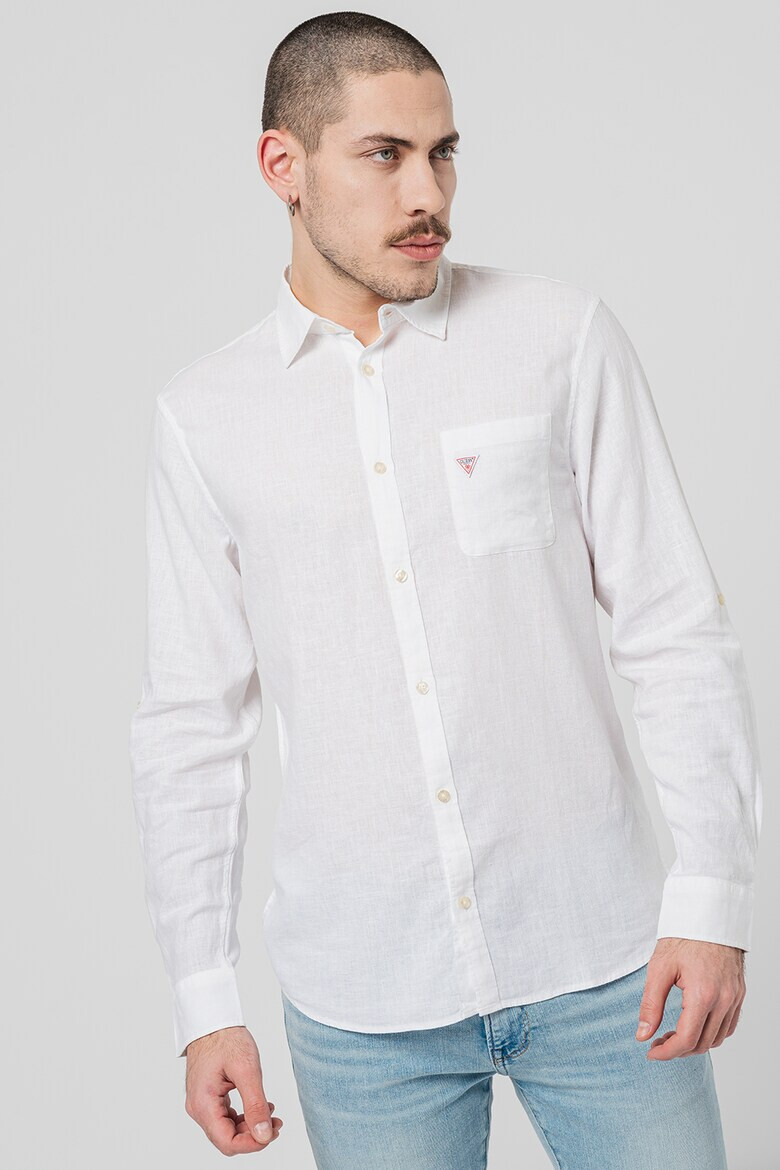GUESS Риза с лен - Pepit.bg