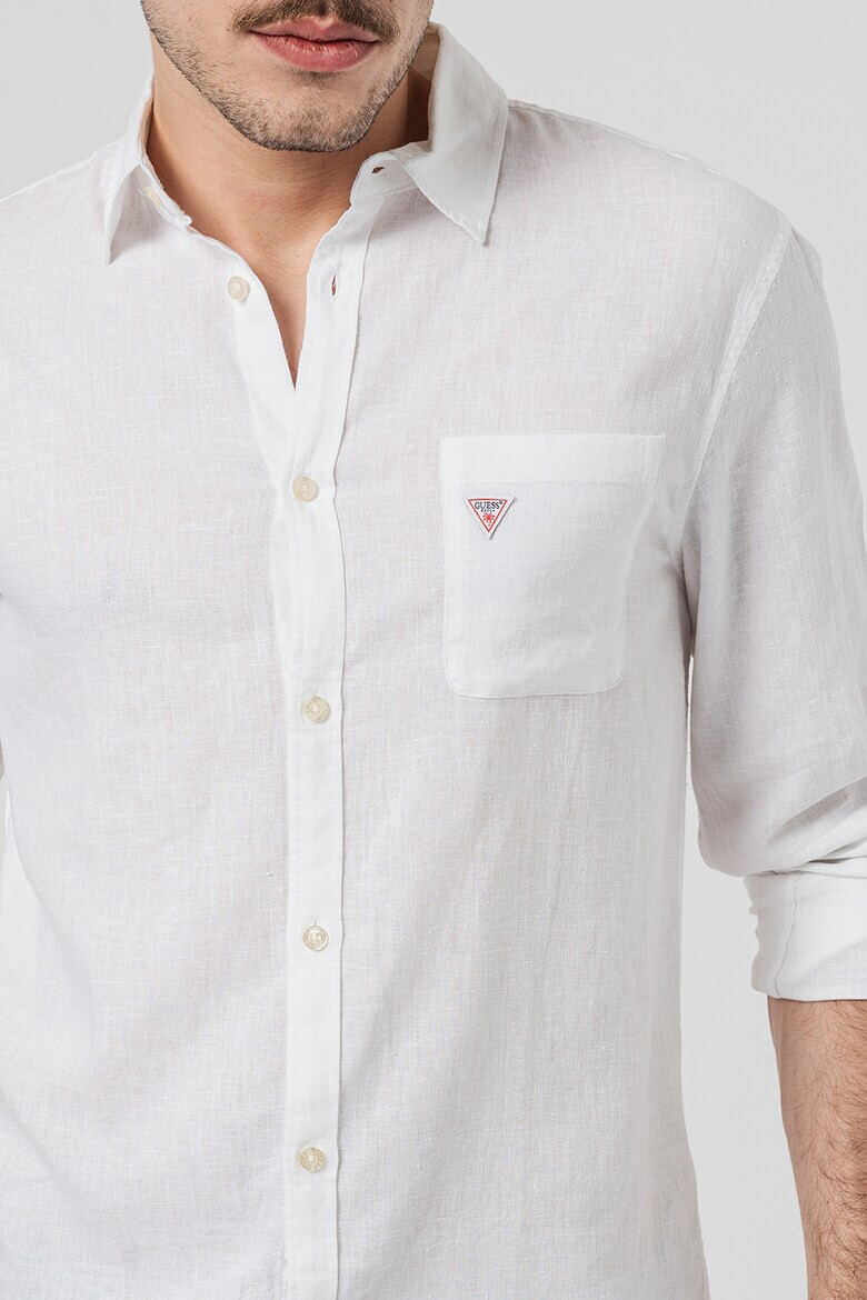GUESS Риза с лен - Pepit.bg