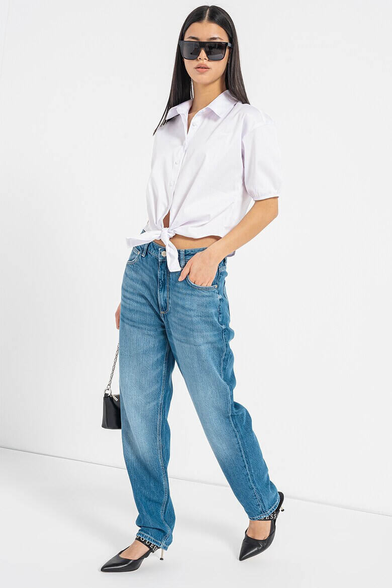 GUESS JEANS Риза с възел отпред - Pepit.bg