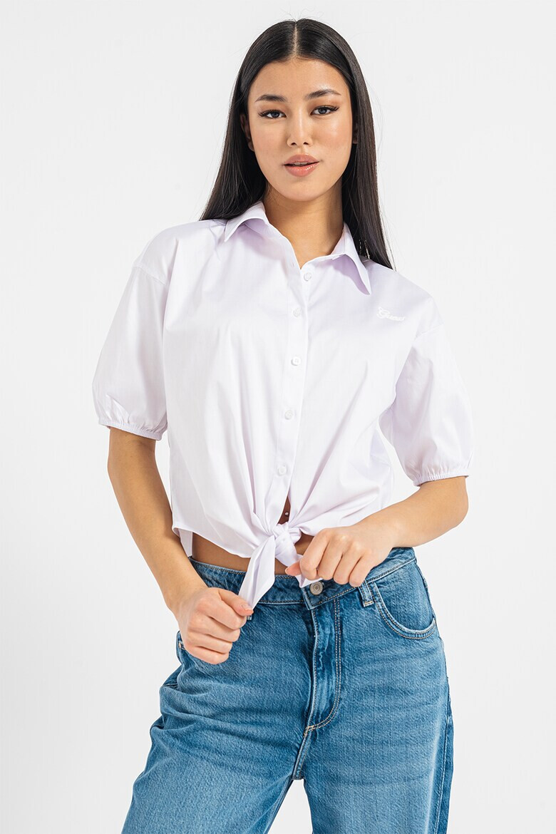 GUESS JEANS Риза с възел отпред - Pepit.bg