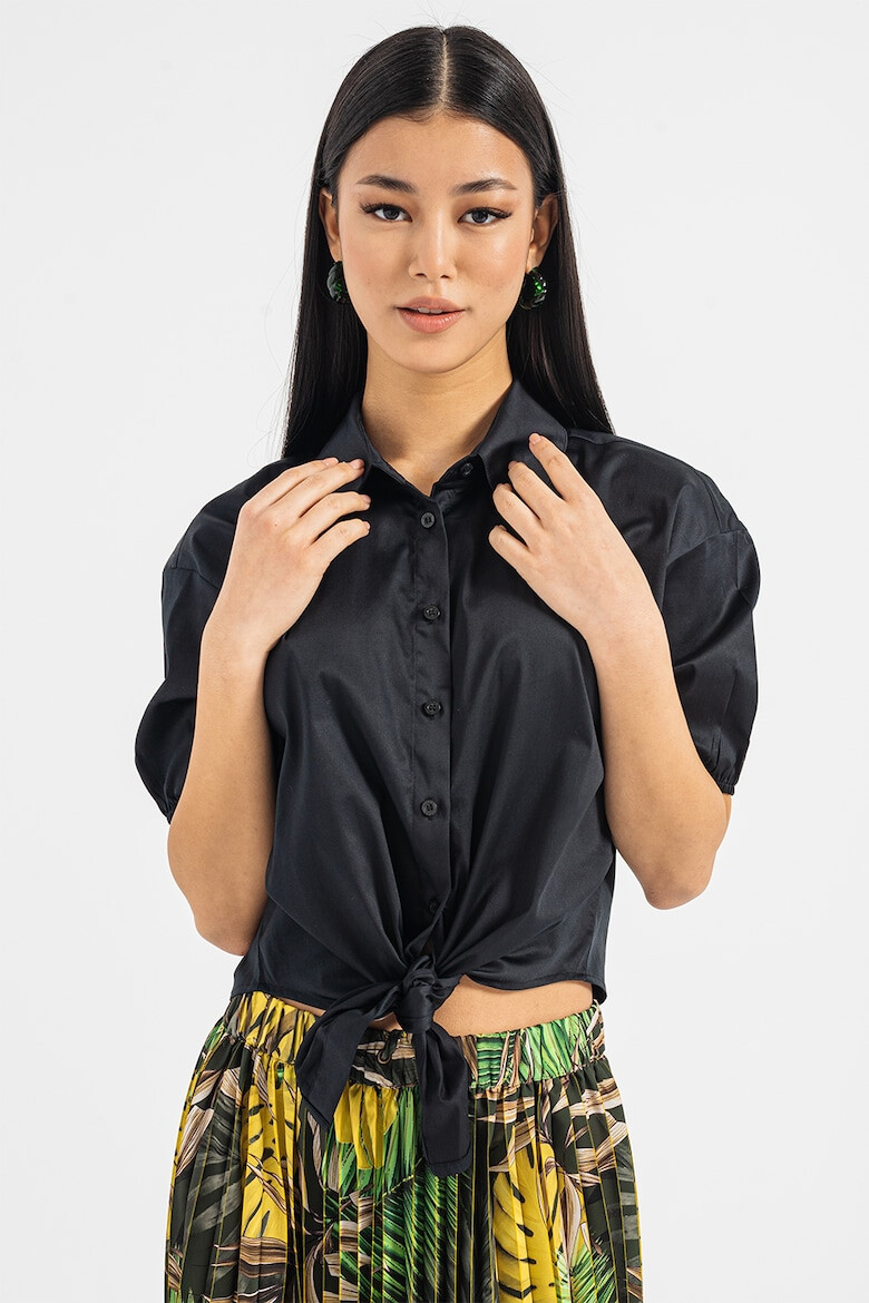 GUESS JEANS Риза с възел отпред - Pepit.bg