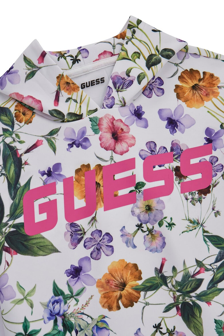 GUESS JEANS Рокля тип худи с принт и лого - Pepit.bg