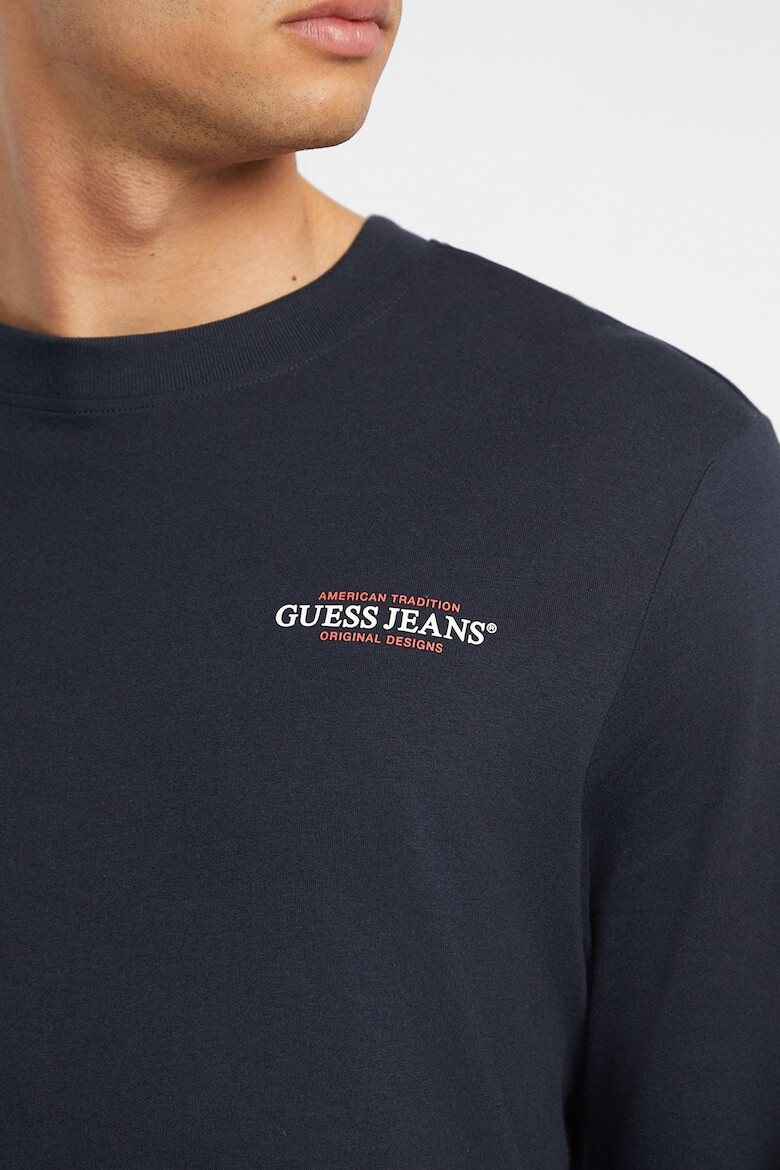 GUESS JEANS Слим блуза с лого - Pepit.bg