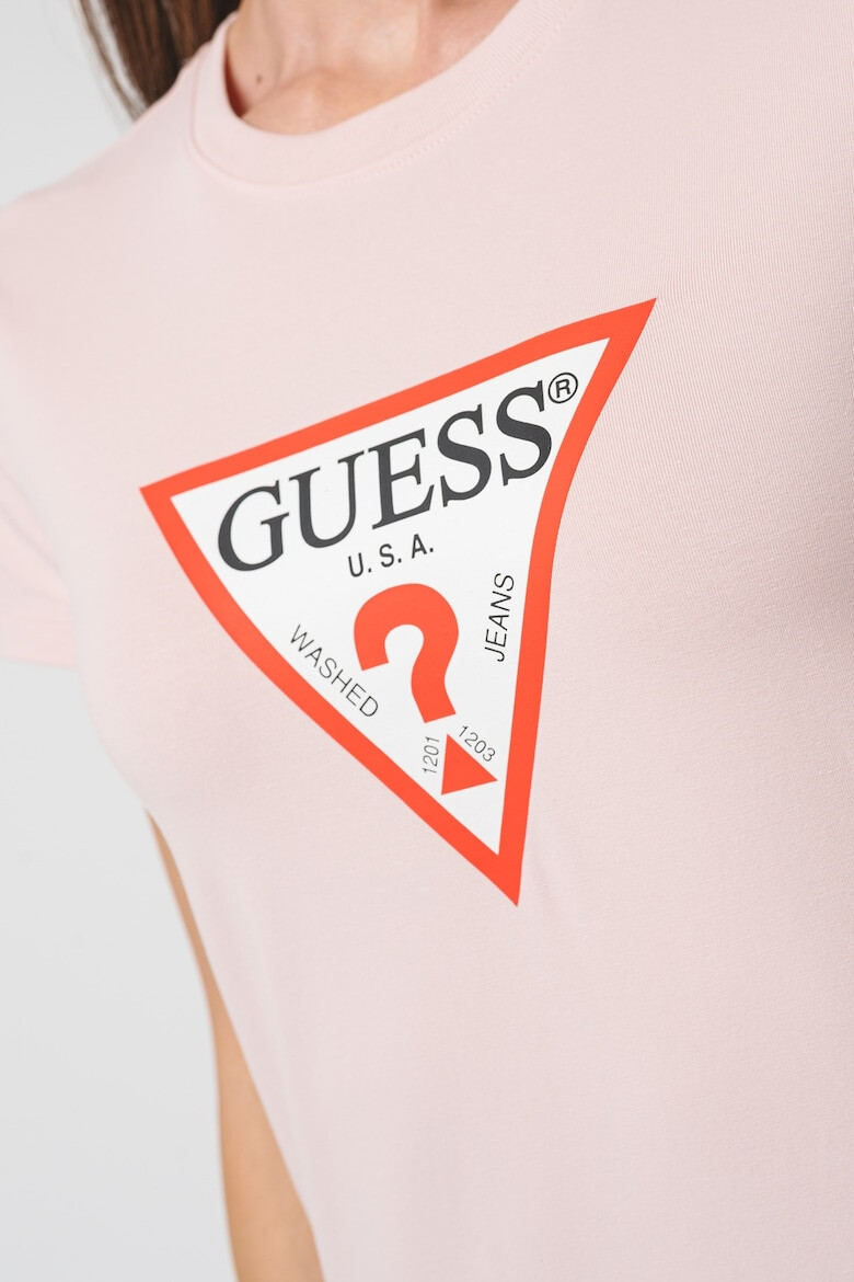 GUESS JEANS Слим тениска Iconic с лого - Pepit.bg