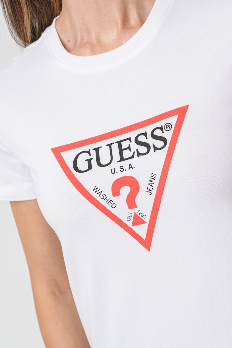 GUESS JEANS Слим тениска Iconic с лого - Pepit.bg