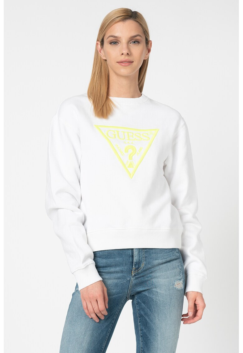 GUESS JEANS Суитшърт с бродирано лого - Pepit.bg