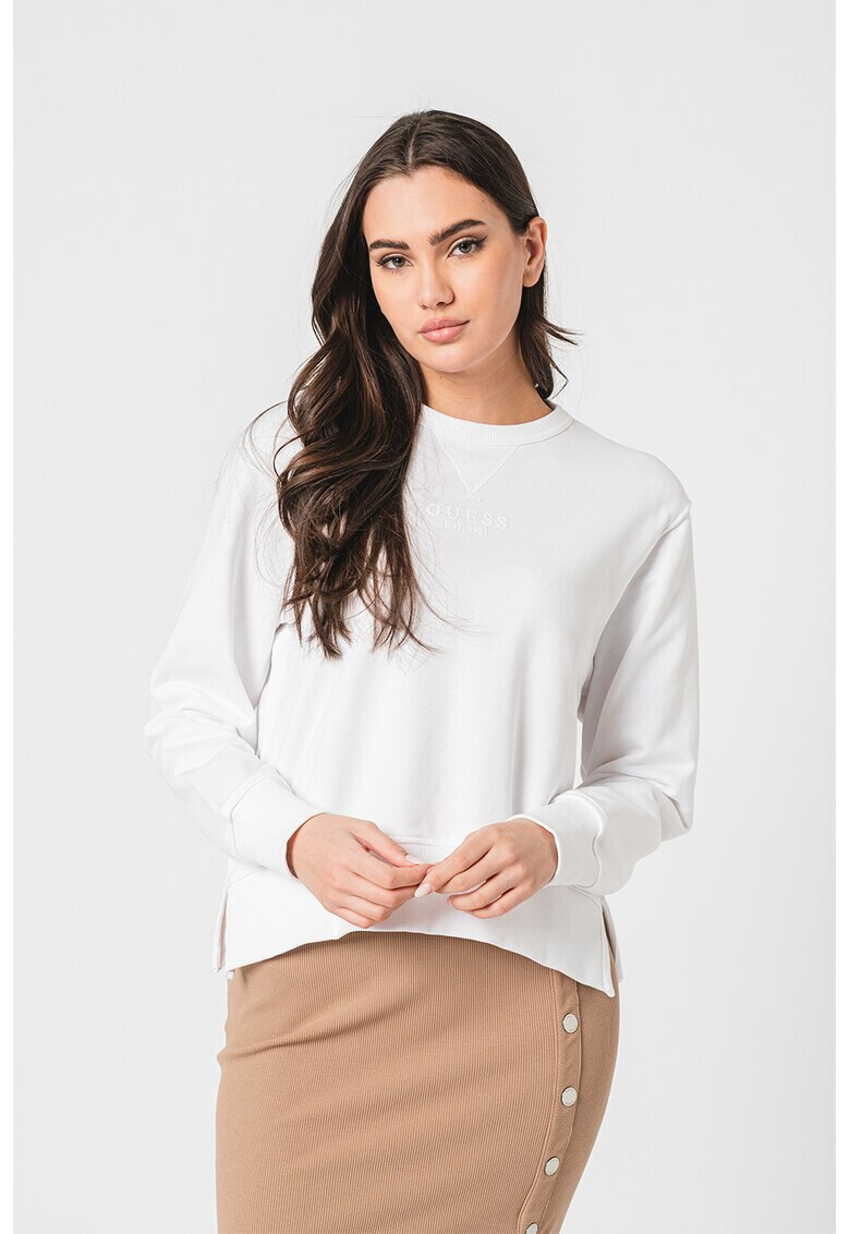 GUESS JEANS Суитшърт с цепки встрани - Pepit.bg
