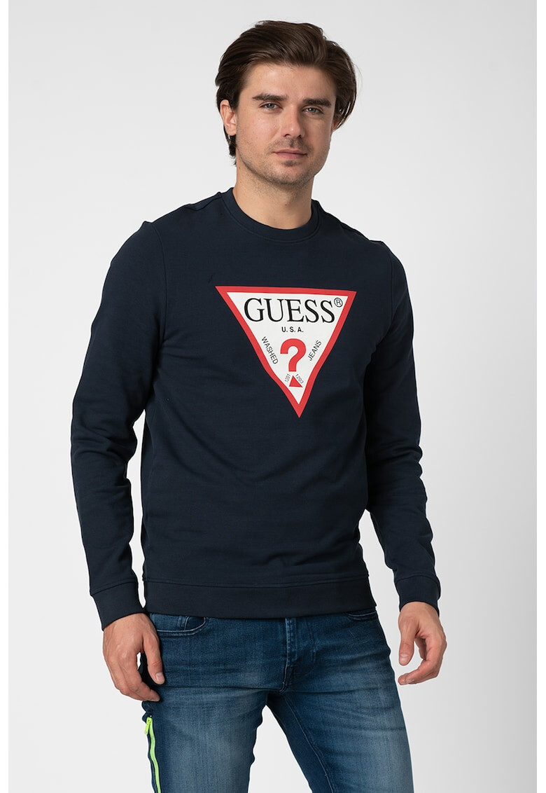 GUESS JEANS Суитшърт с лого gg - Pepit.bg