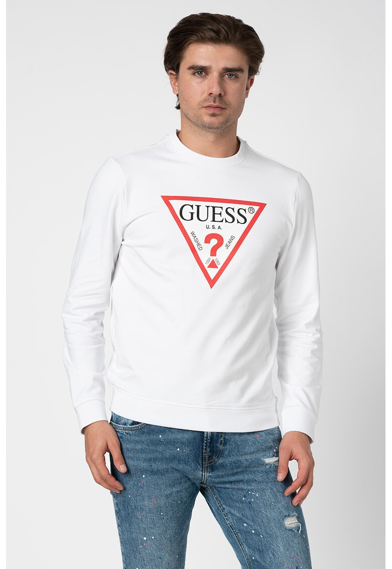 GUESS JEANS Суитшърт с лого gg - Pepit.bg