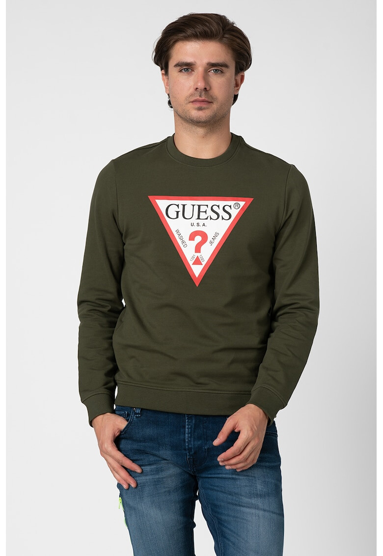 GUESS JEANS Суитшърт с лого gg - Pepit.bg