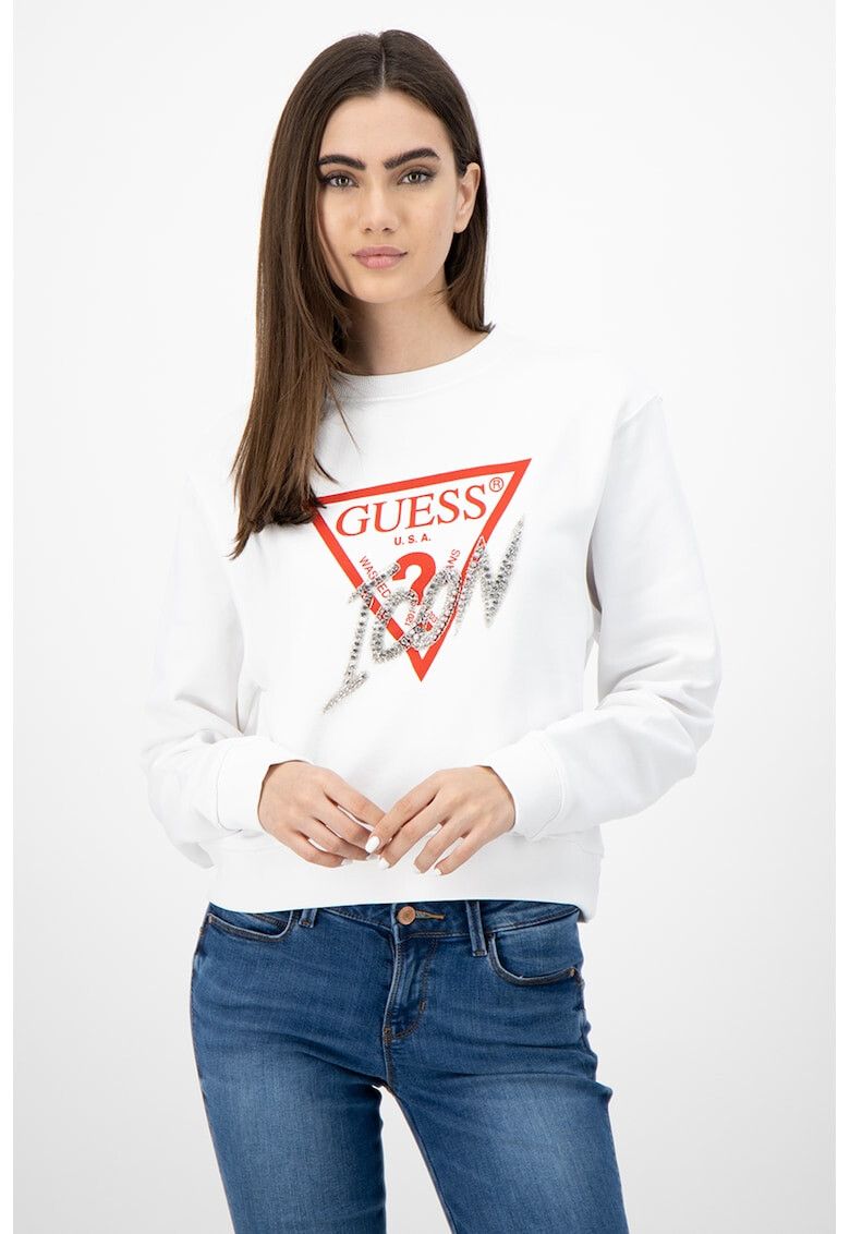 GUESS JEANS Суитшърт с лого - Pepit.bg