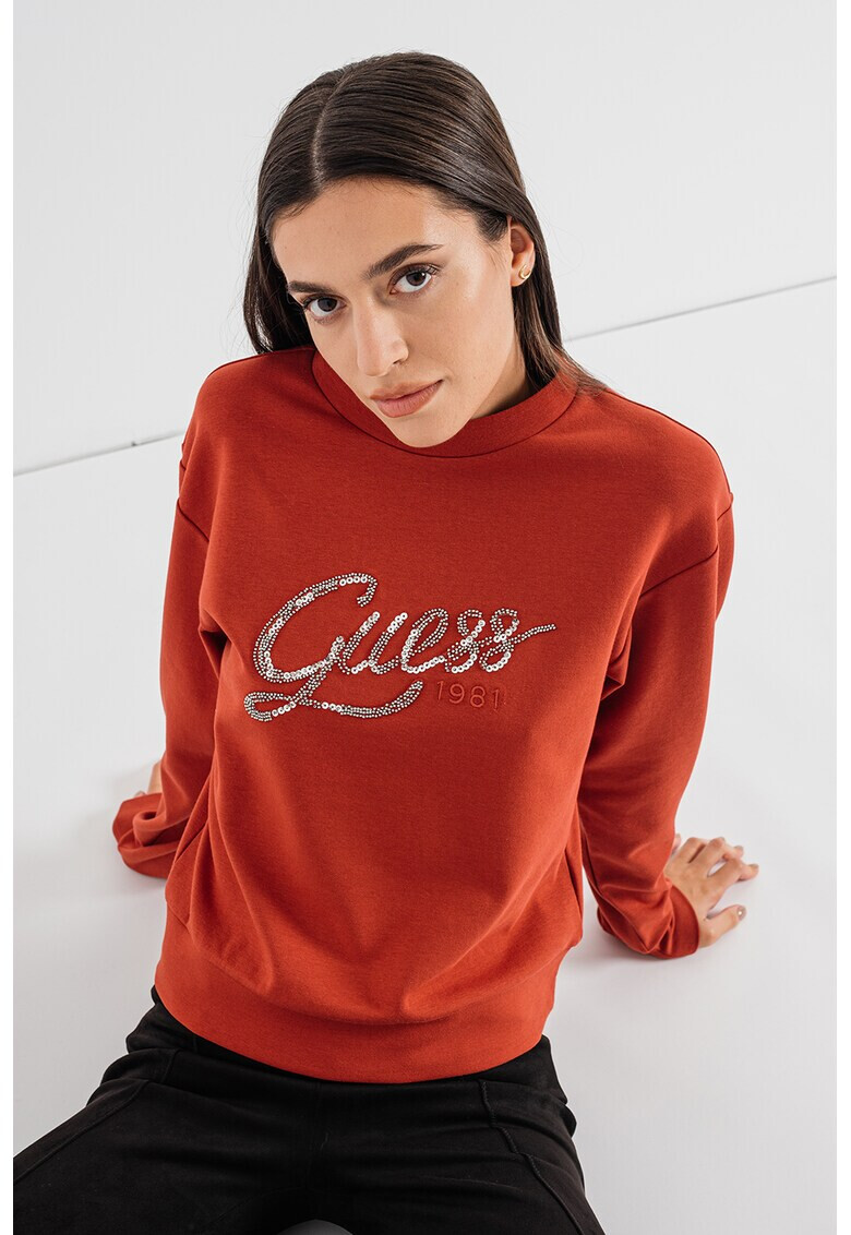 GUESS JEANS Суитшърт с лого - Pepit.bg
