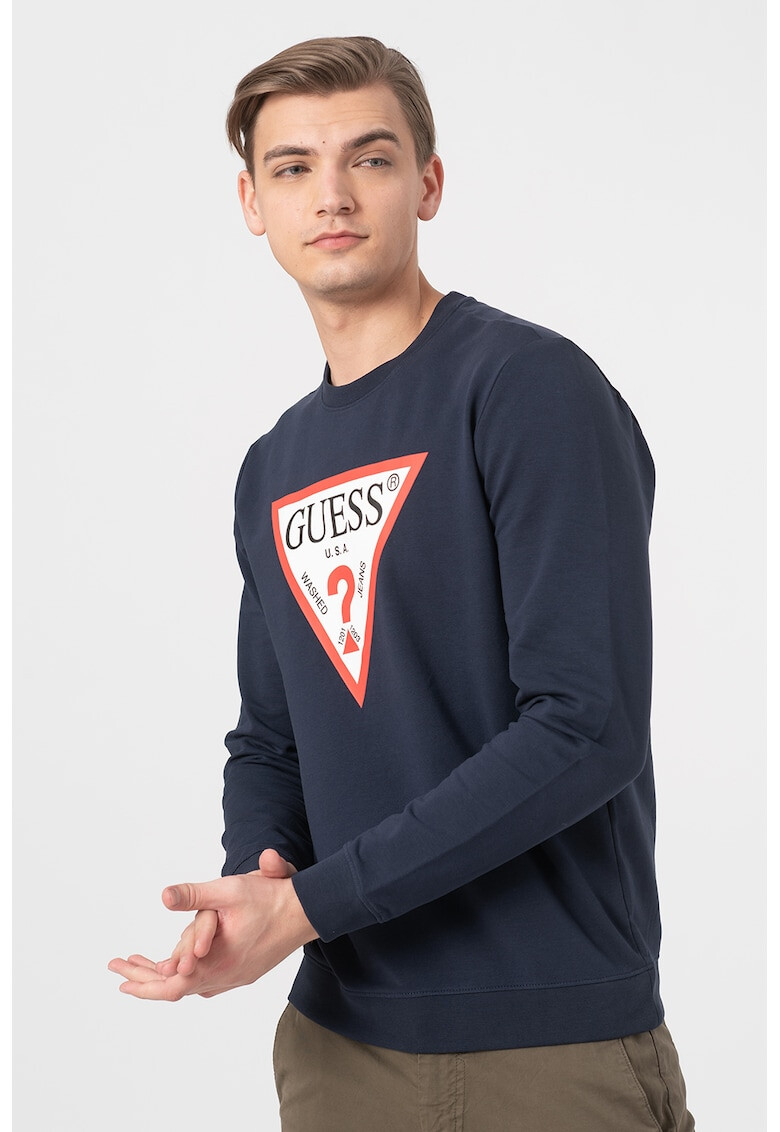 GUESS JEANS Суитшърт с овално деколте - Pepit.bg